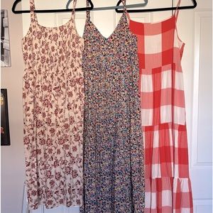 Three summer maxi dresses one price! Old Navy and Ann Taylor Loft - medium